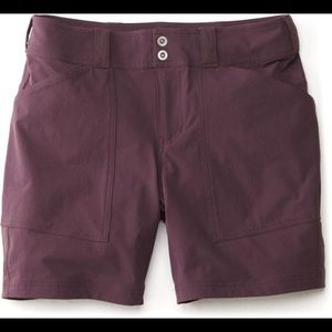 Maroon REI hiking shorts